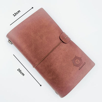 VESSELS Leather Bullet Journal, Notebook, Drawing Pad, Diary with Refillable Notepad