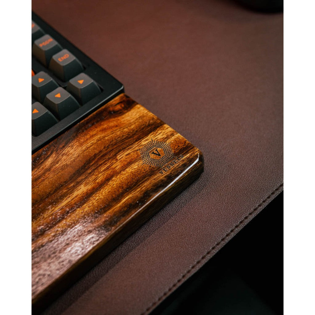 VESSELS Desk Setup Essentials Bundle Leather Mousepad, Coaster, Cellphone Holder Keyboard Wrist Rest