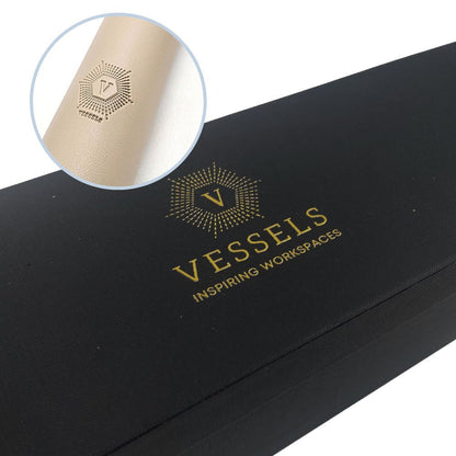 VESSELS Desk Setup Essentials Bundle: Leather Mousepad, Coaster, and Cellphone Holder